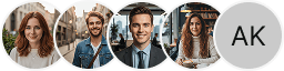 Multiple investor profile avatars on Bosque Valorio trading review block